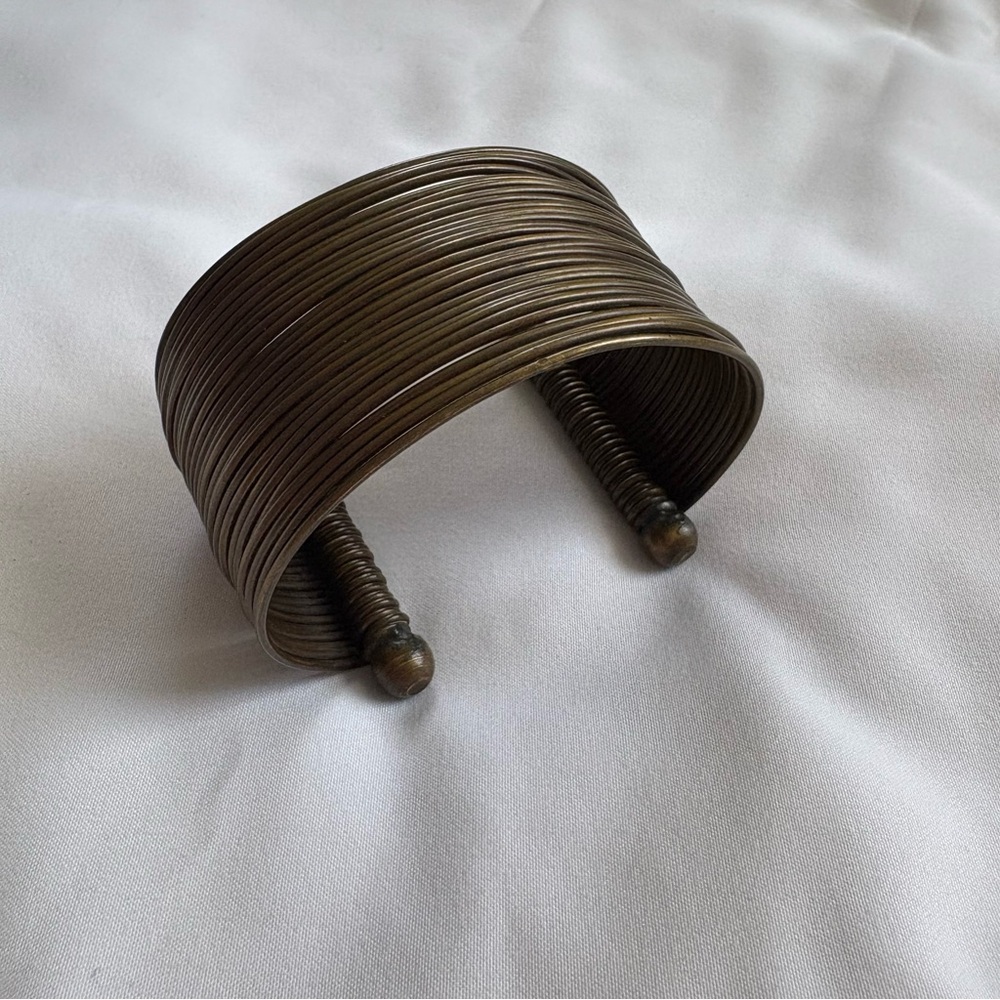Bronze Wire Cuff Bracelet